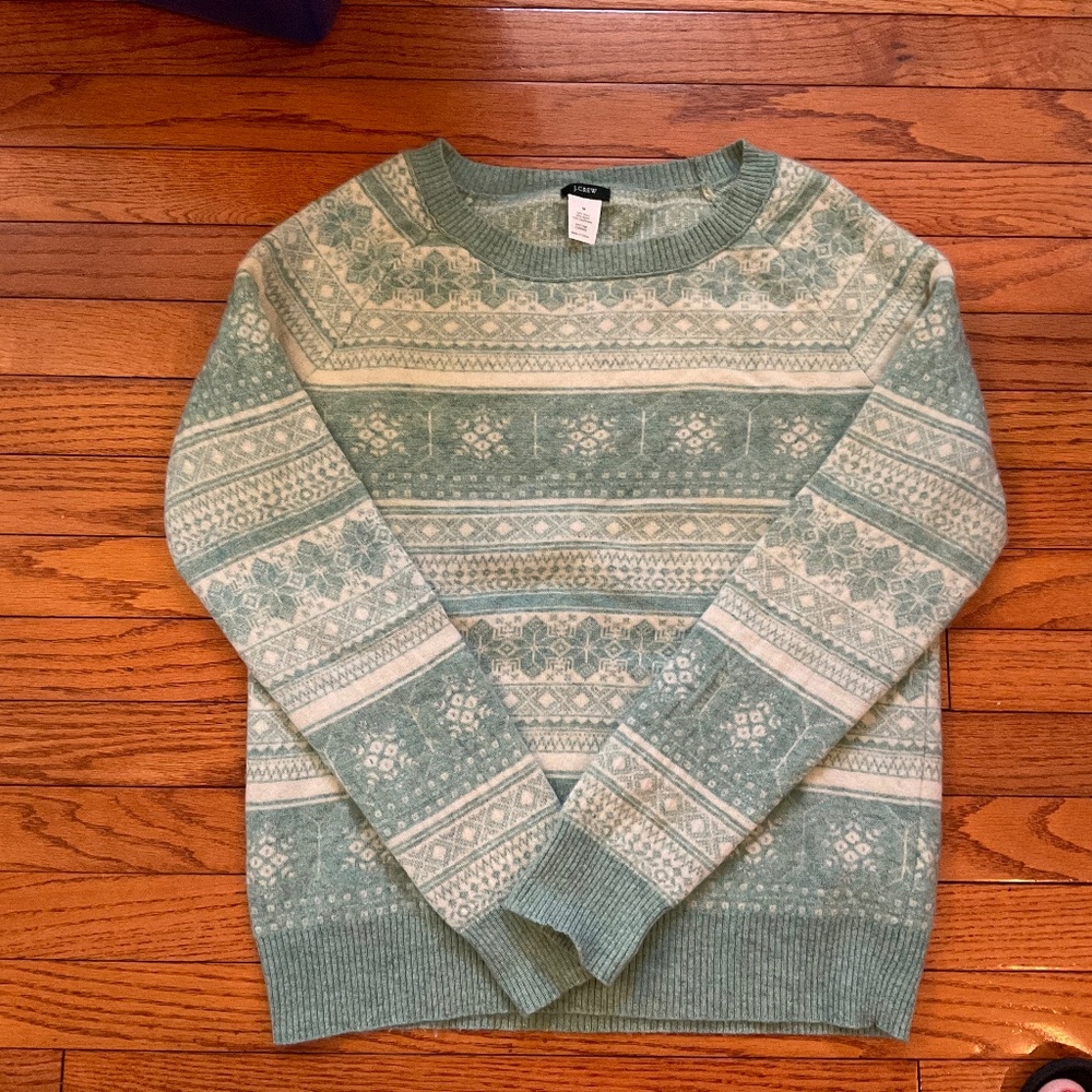 Vintage J Crew fair isle sweater perfect condition $28